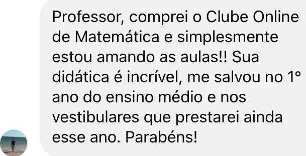 Depoimento de aluno
