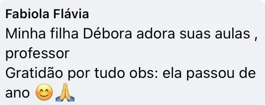 Depoimento de aluna