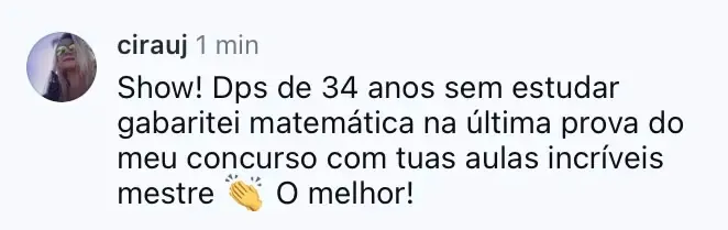 Depoimento de aluno