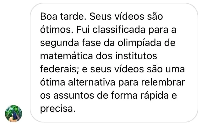 Depoimento de aluno
